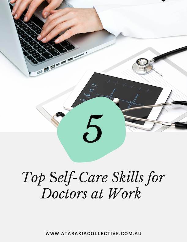 Top 5 self-care skills for doctors at work cover page